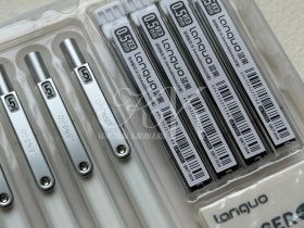 Набор 11 предметов Languo, (карандаши мех.0,5 мм, грифели, ластики)