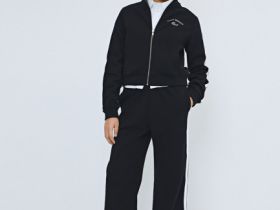 Толстовка на молнии для девочек, Черный