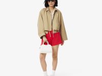 Женская куртка Lacoste из хлопка