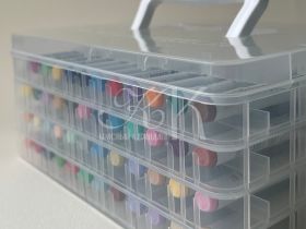 Набор маркеров акриловые Languo, 48 цветов, пластиковый бокс