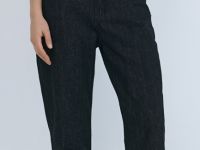 Джинсы Mom с высокой посадкой, Черный