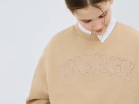 Свитшот оверсайз для девочек, Бежевый