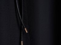 Платье миди с акцентным поясом, Черный