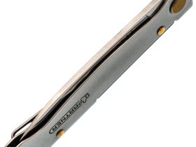 Складной нож SanRenMu Partner РТ711-SF, сталь 12C27, рукоять сталь, серебристый
