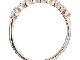 Кольцо из красного золота с бриллиантами э0201кц06200110