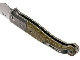 Складной нож LionSteel Gitano, сталь Niolox, рукоять Green canvas micarta