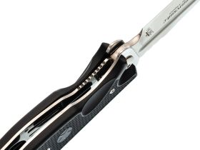 Складной нож НОКС Офицерский-С, сталь AUS-8, рукоять ABS пластик, черный