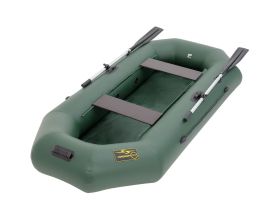 Гребная лодка ПВХ MAGNUM PRO 300 (Зеленая) гребная, с возможностью установки транца (2024)