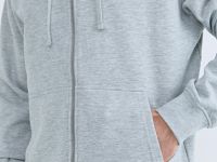 Базовая толстовка на молнии, Серый