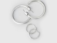 Серьги, 2 пары, Серебряный