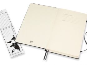 Записная книжка в линейку Moleskine "Classic Expended" Large 13х21 cм 240 стр., твердая обложка черн