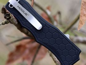 Автоматический нож Hogue Exploit OTF, сталь S30V, рукоять алюминий, черный