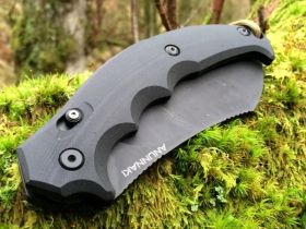 Складной нож Fox Anunnaki, сталь N690, рукоять стеклотекстолит G-10, чёрный