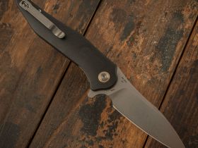 Складной нож CJRB Agave, сталь D2, рукоять G10, черный