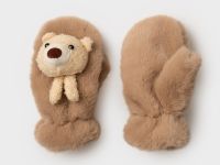 Варежки трикотажные для девочек