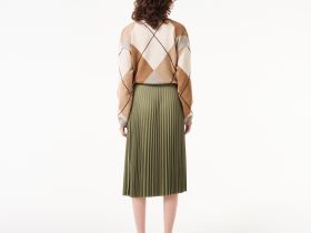 Женская плиссированная юбка Lacoste