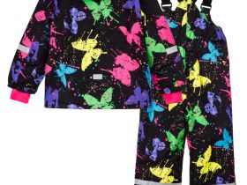 Комплект текстильный с полиуретановым покрытием для девочек: куртка, полукомбинезон