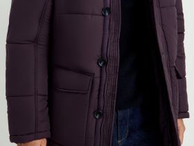 Полупальто утепленное с воротником-стойкой