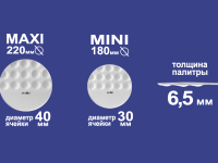 Палитра пластикова HIMI UFO, 220*220 мм