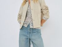 Широкие джинсы с поясом, Голубой