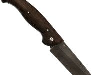 Складной нож Сибиряк, сталь дамаск, рукоять венге