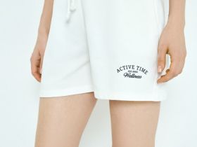 Шорты из трикотажа, Белый