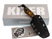 Туристический нож Kizer Buddy black сталь Nitro-V, рукоять Ultem