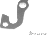 Держатель заднего переключателя &quot;петух&quot; Meta №13 фрезерованный (серебристый)