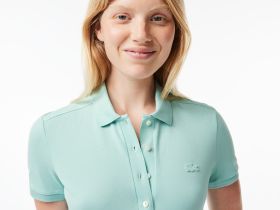 Женское поло Lacoste приталенного кроя из эластичного хлопка