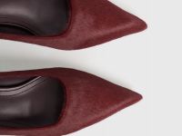 Туфли-лодочки из натуральной кожи с ворсом, Фиолетовый