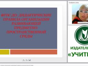 ФГОС ДО: дидактические правила организации развивающей предметно-пространственной среды