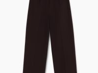 Коричневые брюки Wide leg с вытачками Глория Джинс