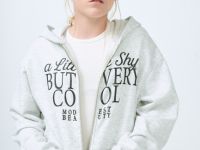 Толстовка с принтом для девочек, Серый