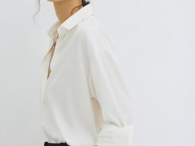 Блузка из сатина, Белый