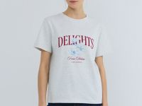 Футболка с принтом, Серый