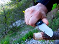 Нож складной Fantoni, Raggio, FAN/NilteRAGGIO, сталь Sandvik 14C28N, рукоять Ixef, чёрный