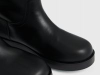 Высокие сапоги из натуральной кожи, Черный