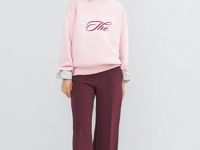 Свитшот с принтом, Розовый