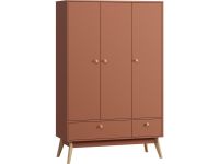 Распашной шкаф Торвалль 3-118x185 Терракотовый
