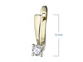 Серьги из желтого золота с бриллиантами э0301сг01160300