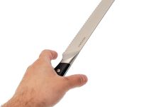 Нож кухонный хлебный Okroshka Tartar 18.2 см, сталь 5cr15mov, рукоять сталь/пластик