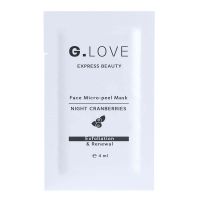 Ночная кислотная пилинг-маска G.Love Face Micro-peel Mask Night Cranberries - саше 4 мл
