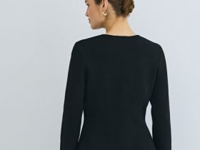 Кардиган на пуговицах с V-вырезом, Черный