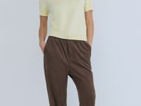 Брюки Baggy из искусственной замши, Коричневый