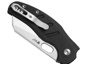 Складной нож Kizer C01C 2.9 BS, сталь Nitro-V, рукоять микарта, черный