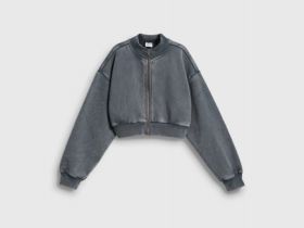 Бомбер для девочек, Серый