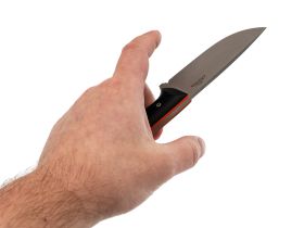 Туристический нож N.C. Custom Crony, сталь AUS-10, рукоять Black/Orange G10