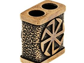 Бусина для темляка Коловрат, бронза