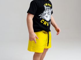 Комплект детский трикотажный для мальчиков: фуфайка (футболка), шорты