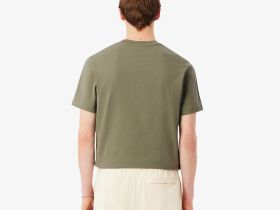 Мужская хлопковая футболка Lacoste стандартного кроя